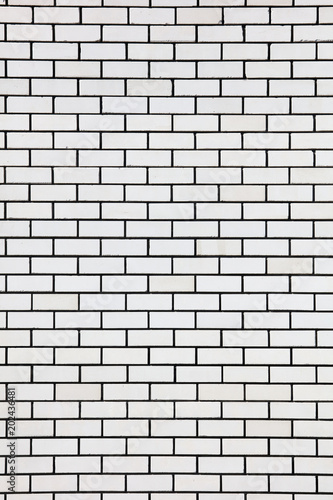 White brick wall as an abstract background