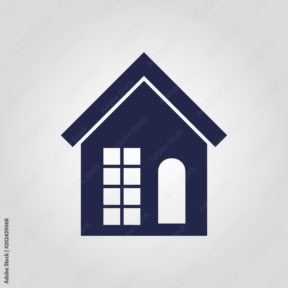 House isolated flat vector icon House isolated flat vector icon