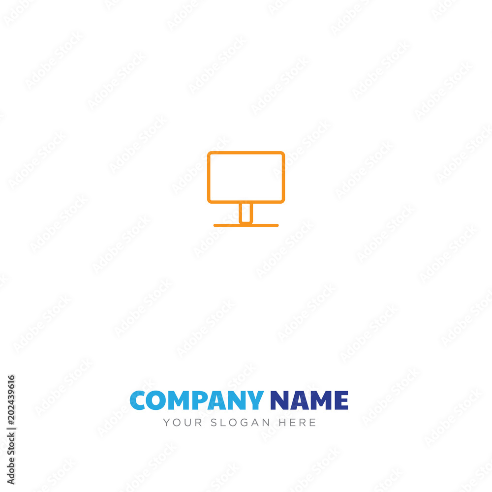 monitor company logo design