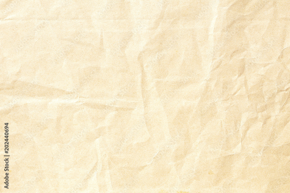 Brown crumpled paper texture Brown crumpled paper texture