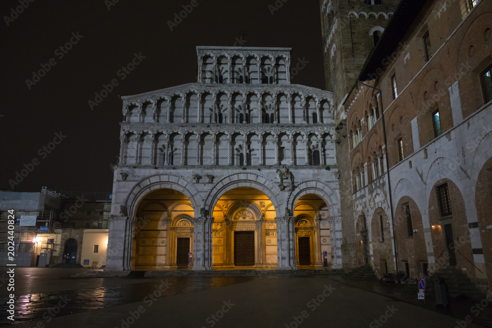 LUCCA, ITALY - FEBRUARY 2018; San Martino Church LUCCA, ITALY - FEBRUARY 2018; San Martino Church