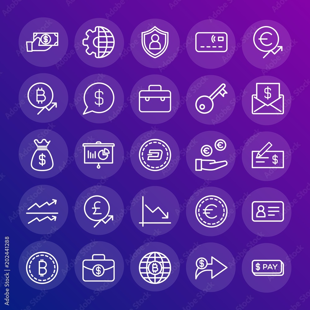 Modern Simple Set of business, money, charts Vector outline Icons. Contains such Icons as card, document, business, currency, money and more on gradient background. Fully Editable. Pixel Perfect. Modern Simple Set of business, money, charts Vector outline Icons. Contains such Icons as card, document, business, currency, money and more on gradient background. Fully Editable. Pixel Perfect.