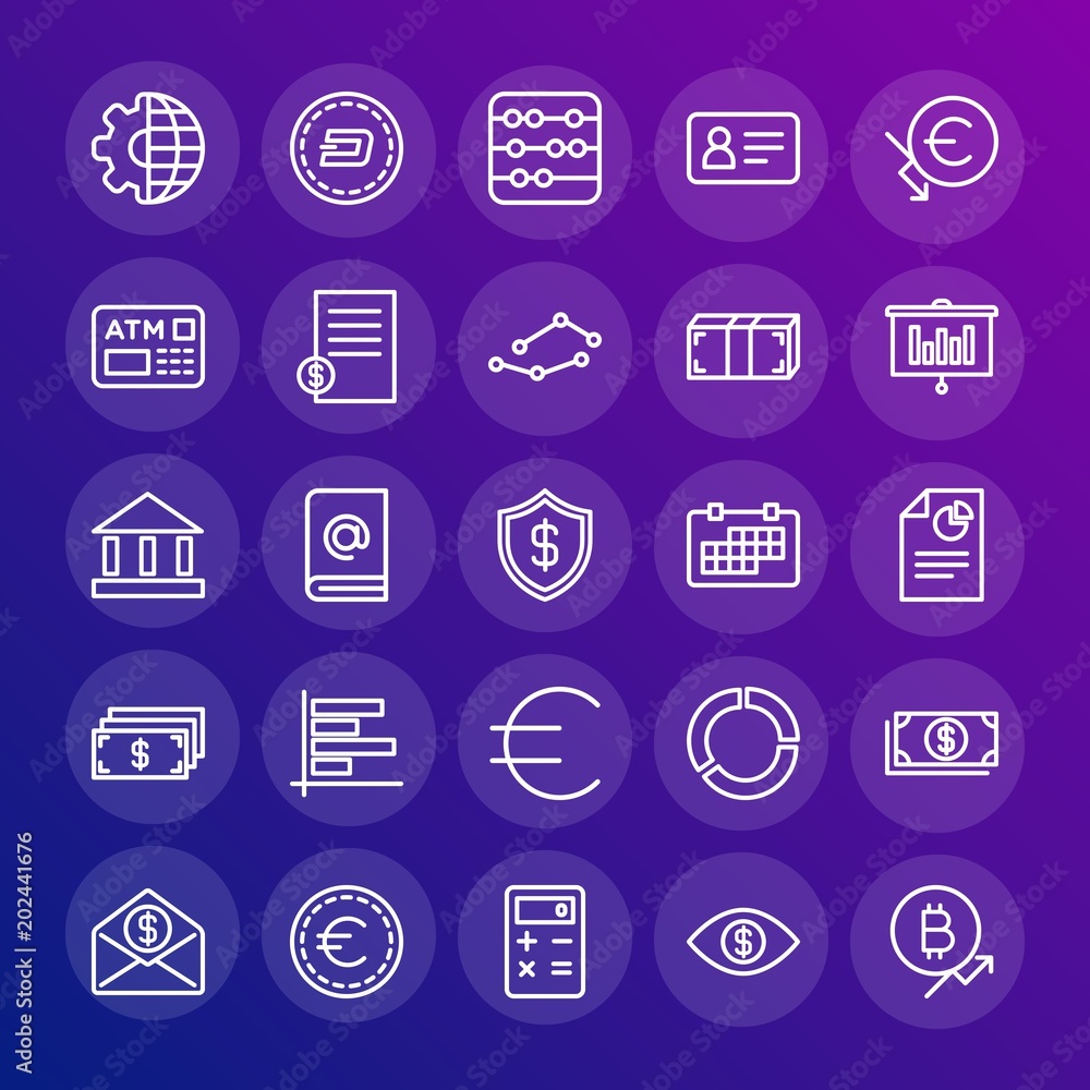Modern Simple Set of business, money, charts Vector outline Icons. Contains such Icons as salary, action, button, money, business, usd and more on gradient background. Fully Editable. Pixel Perfect. Modern Simple Set of business, money, charts Vector outline Icons. Contains such Icons as salary, action, button, money, business, usd and more on gradient background. Fully Editable. Pixel Perfect.