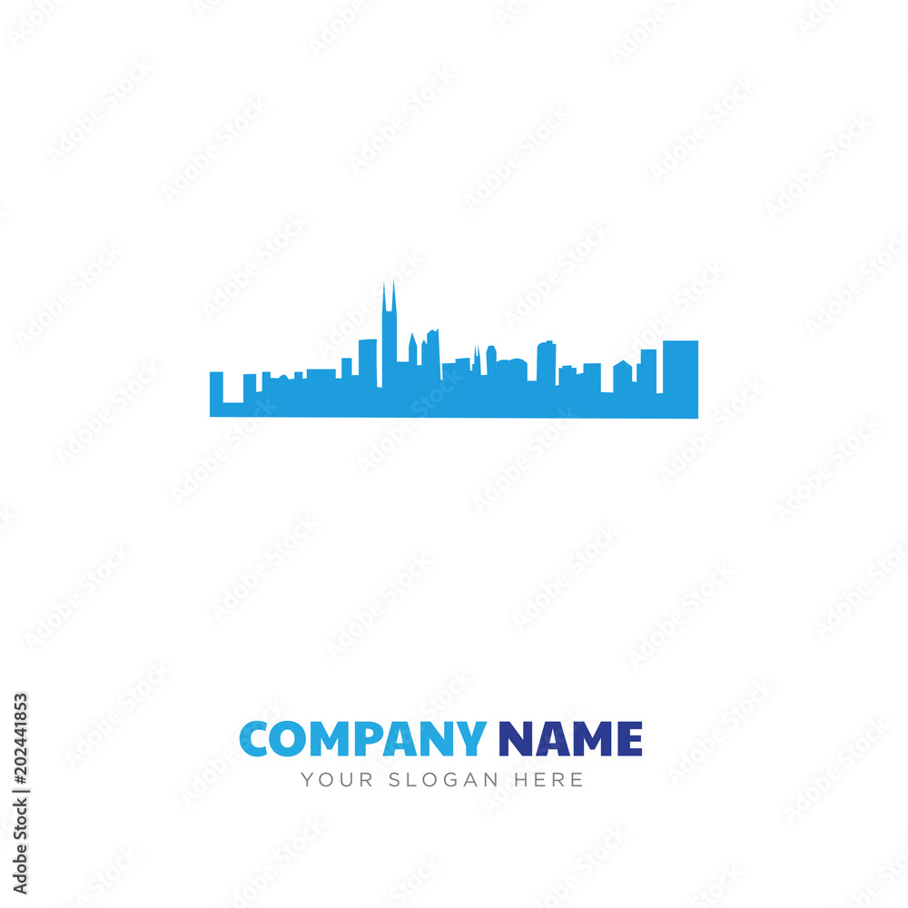 chicago city skyline company logo design