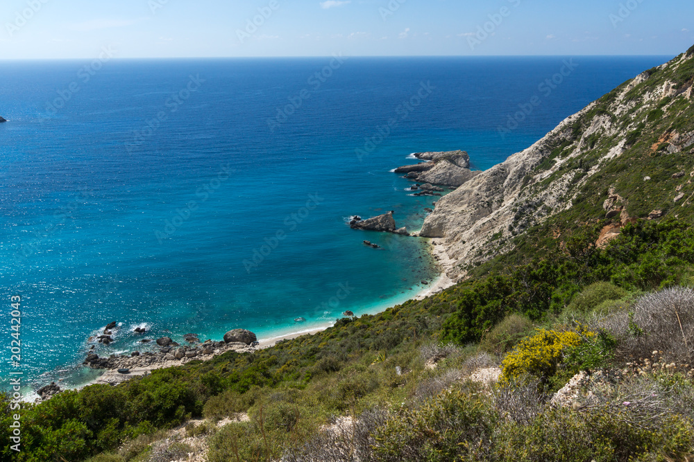 Rocks near Petani Beach, Kefalonia, Ionian Islands, Greece Rocks near Petani Beach, Kefalonia, Ionian Islands, Greece