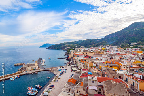 coast in Lipari Island, Sicily, Italy