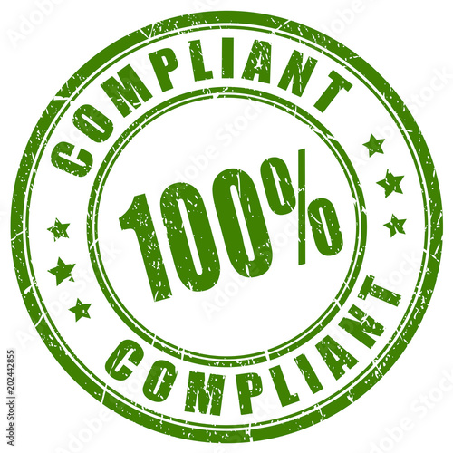 Compliant green ink stamp
