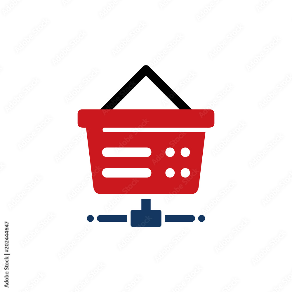 Fototapeta premium Shop Server Logo Icon Design