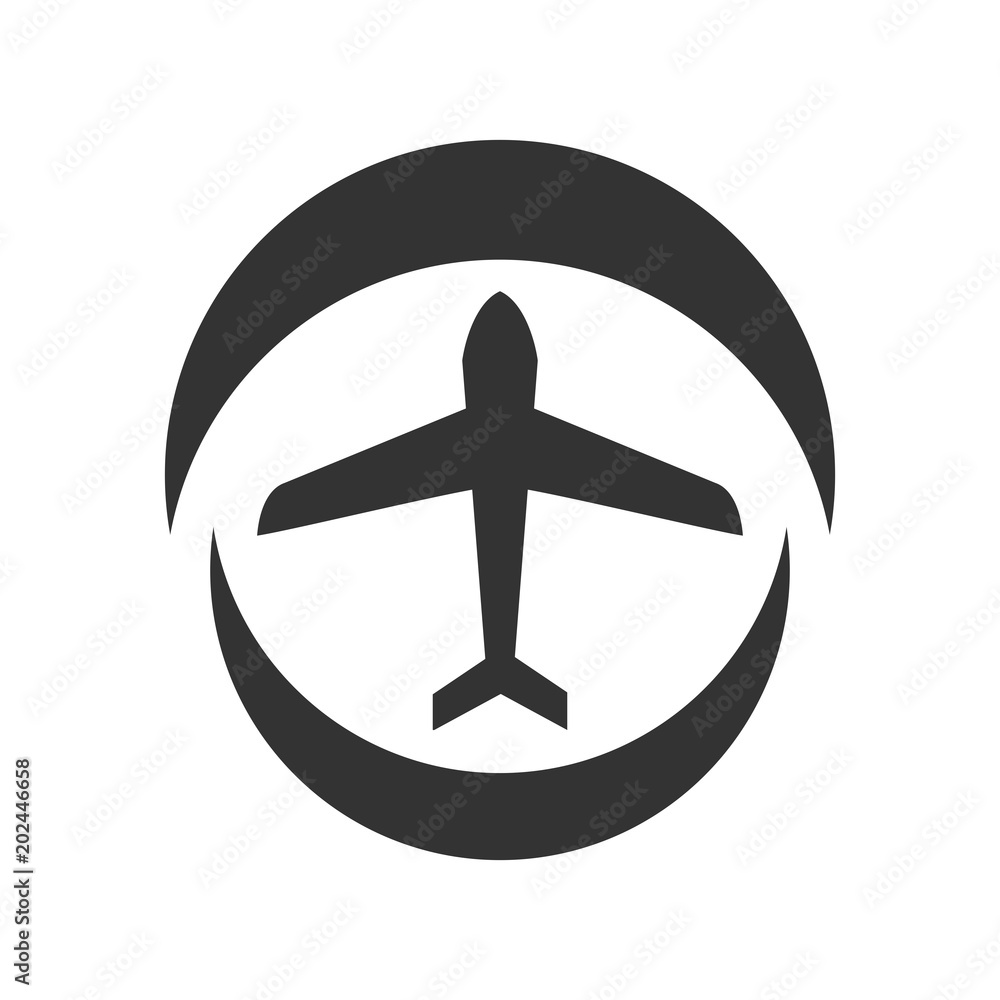 Airplane symbol. Plane icon. Travel logo. vector eps 08. Airplane symbol. Plane icon. Travel logo. vector eps 08.
