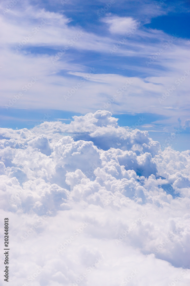 Fluffy clouds background