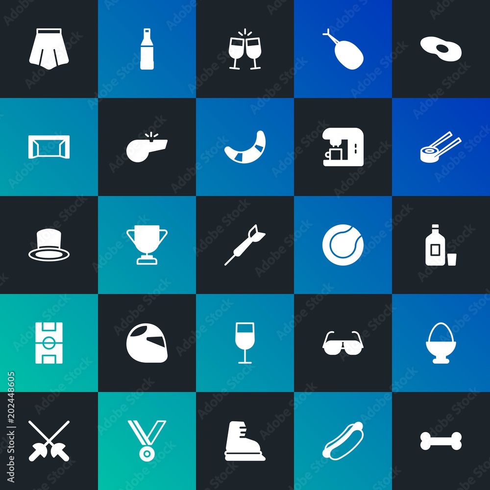 Modern Simple Set of food, clothes, sports, drinks Vector fill Icons. Contains such Icons as knight, championship, skirt and more on dark and gradient background. Fully Editable. Pixel Perfect. Modern Simple Set of food, clothes, sports, drinks Vector fill Icons. Contains such Icons as knight, championship, skirt and more on dark and gradient background. Fully Editable. Pixel Perfect.