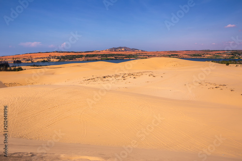 Desert and streaks in Mui Ne  Vietnam is a summer tour where Asian people can enjoy the place.