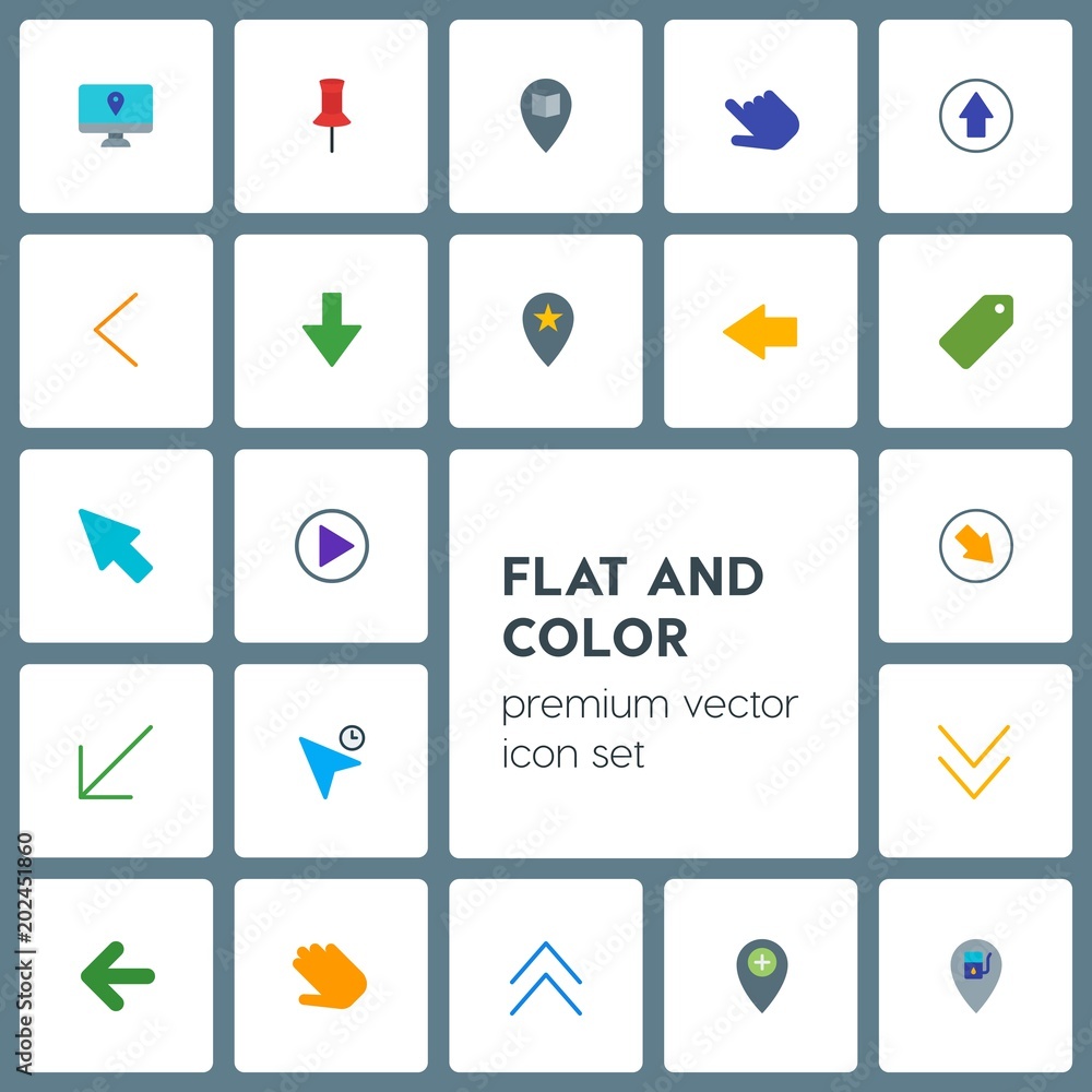 Modern Simple Set of location, arrows, cursors, bookmarks Vector flat Icons. Contains such Icons as up, marker, arrow, down, sign, tag and more on grey background. Fully Editable. Pixel Perfect Modern Simple Set of location, arrows, cursors, bookmarks Vector flat Icons. Contains such Icons as up, marker, arrow, down, sign, tag and more on grey background. Fully Editable. Pixel Perfect