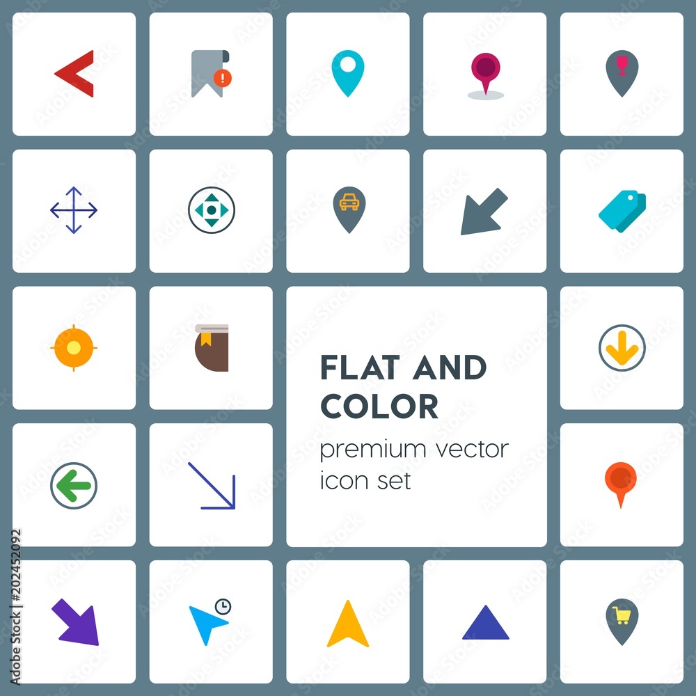 Modern Simple Set of location, arrows, cursors, bookmarks Vector flat Icons. Contains such Icons as error, marketing, education, pin, up and more on grey background. Fully Editable. Pixel Perfect Modern Simple Set of location, arrows, cursors, bookmarks Vector flat Icons. Contains such Icons as error, marketing, education, pin, up and more on grey background. Fully Editable. Pixel Perfect