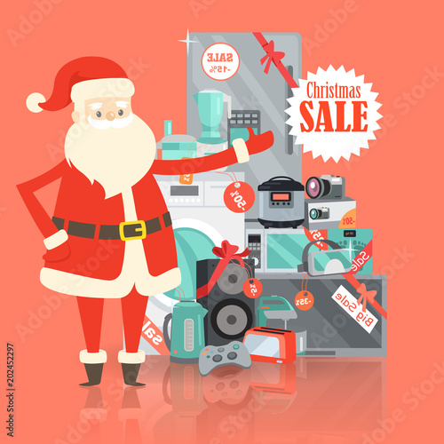 Christmas Big Sale from Santa Claus in Storehouse
