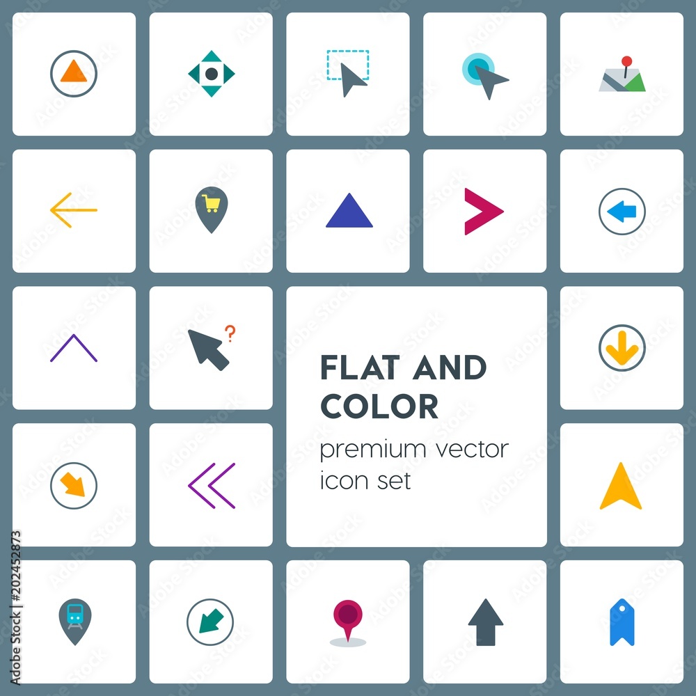 Modern Simple Set of location, arrows, cursors, bookmarks Vector flat Icons. Contains such Icons as circular, hand, arrow, next, scroll and more on grey background. Fully Editable. Pixel Perfect Modern Simple Set of location, arrows, cursors, bookmarks Vector flat Icons. Contains such Icons as circular, hand, arrow, next, scroll and more on grey background. Fully Editable. Pixel Perfect
