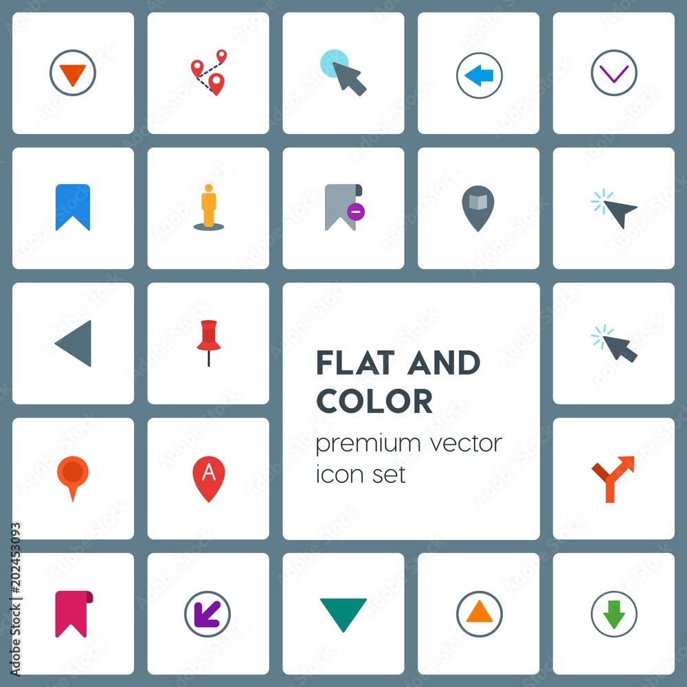 Modern Simple Set of location, arrows, cursors, bookmarks Vector flat Icons. Contains such Icons as , internet, pin, left, previous, map and more on grey background. Fully Editable. Pixel Perfect Modern Simple Set of location, arrows, cursors, bookmarks Vector flat Icons. Contains such Icons as , internet, pin, left, previous, map and more on grey background. Fully Editable. Pixel Perfect