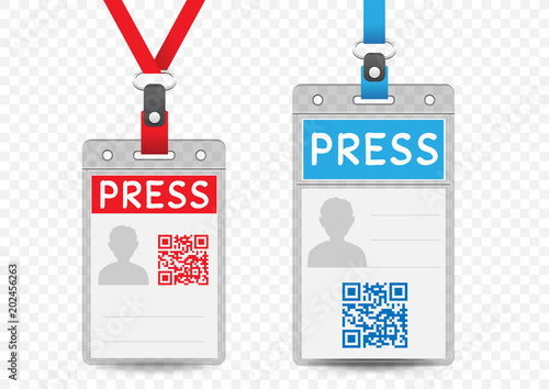 press vertical badge template