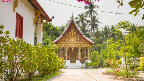 Buddisht temple in Laos photo