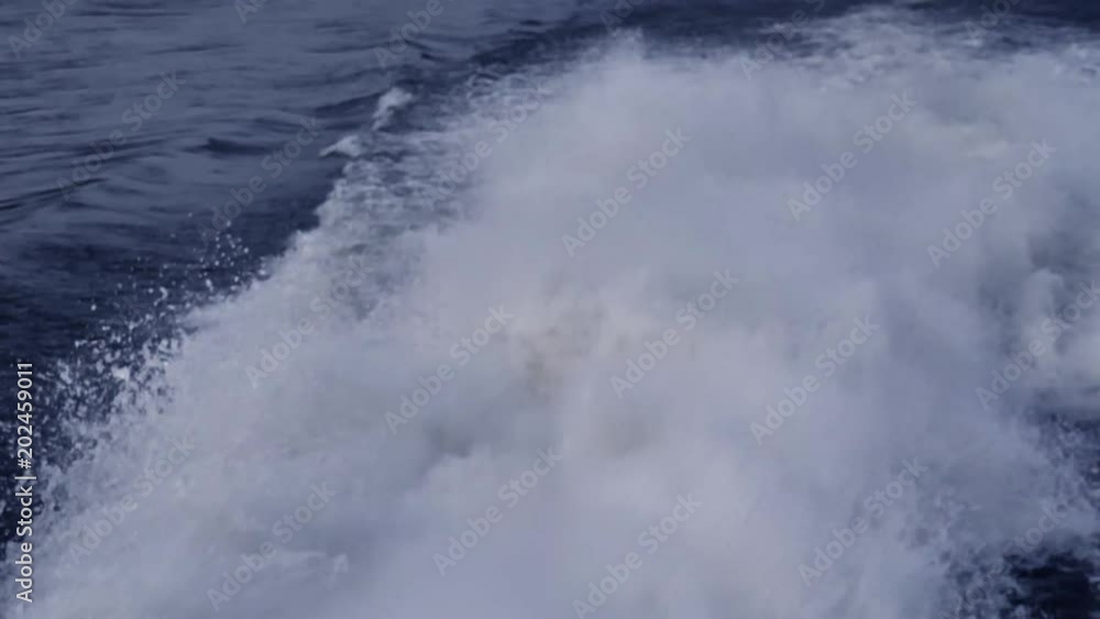 Moving over the water surface of a river in slow motion Moving over the water surface of a river in slow motion