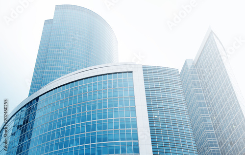 Modern business office skyscrapers buildings