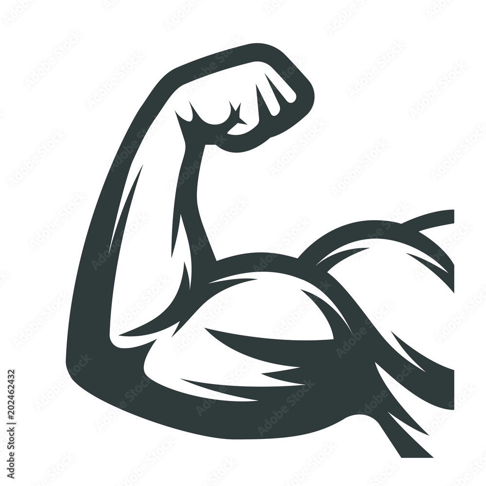 Obraz premium Ramiona mięśni. Biceps