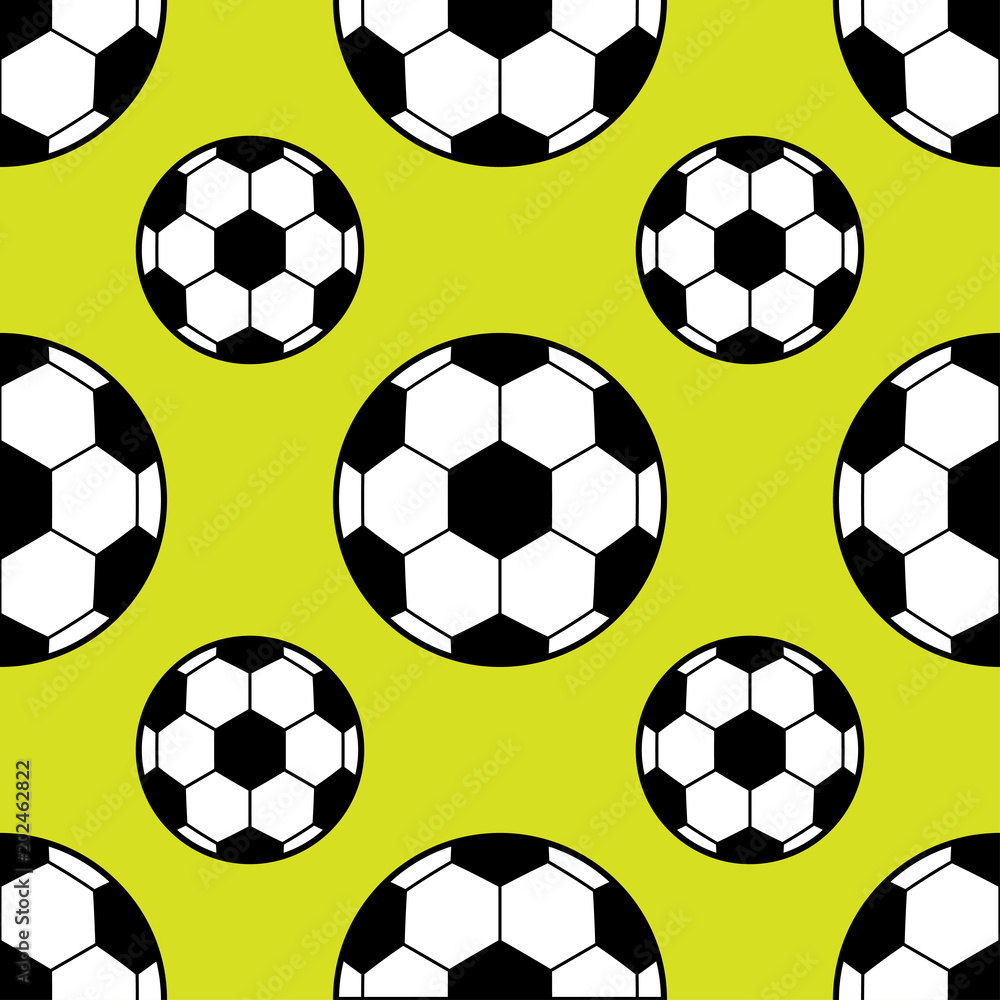 Soccer ball pattern. Can be used for textile, website background, book cover, packaging.