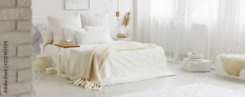 White bedroom interior