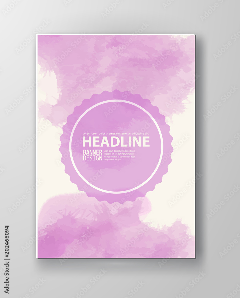 Fototapeta premium Watercolor design banner
