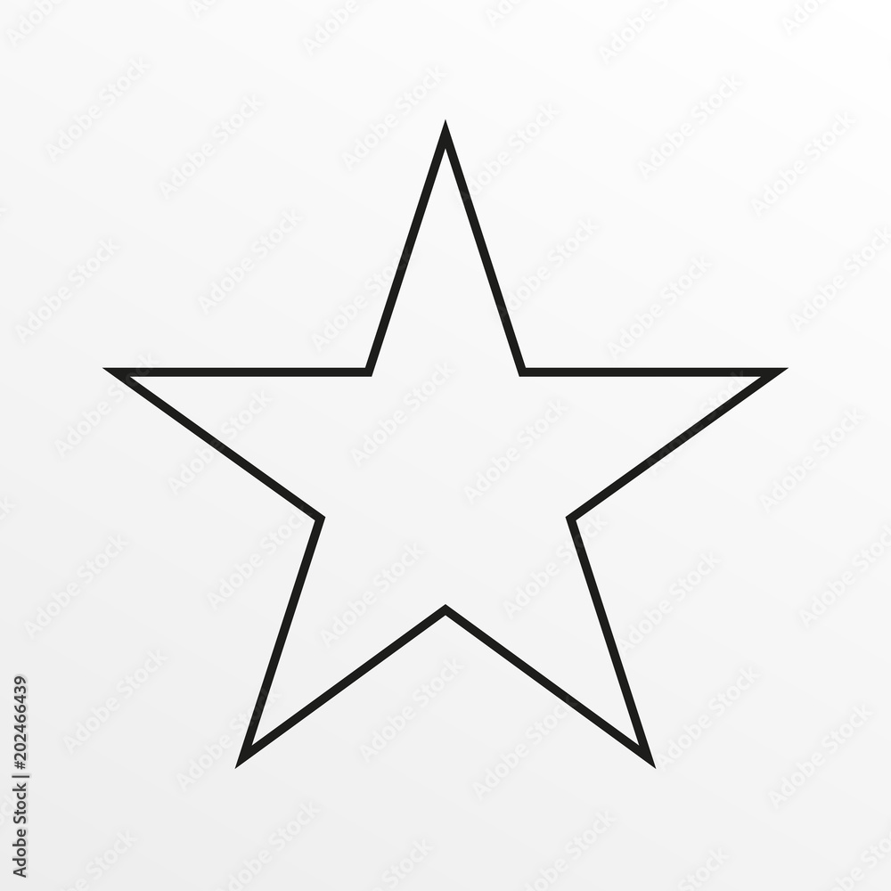 Star line icon. Vector illustration. Star line icon. Vector illustration.