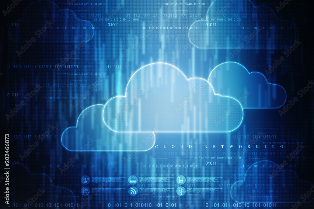 3d rendering Cloud computing 3d rendering Cloud computing
