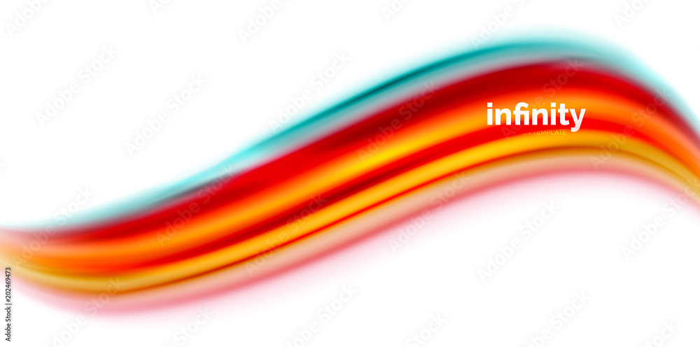Fototapeta premium Vector 3d fluid colors wave background