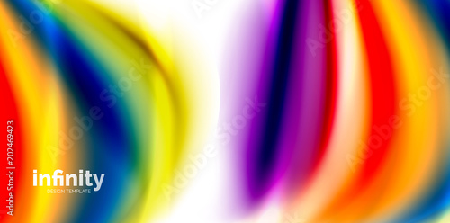 Vector 3d fluid colors wave background