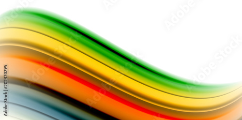 Gel jelly fluid flowing liquid rainbow style colours, wave abstract background, modern minimal colorful design