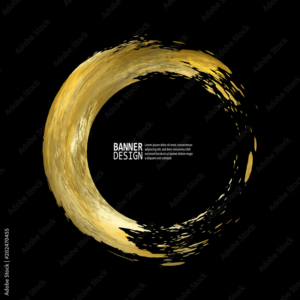 Vector Black and Gold Design Template Stock Vector | Adobe Stock