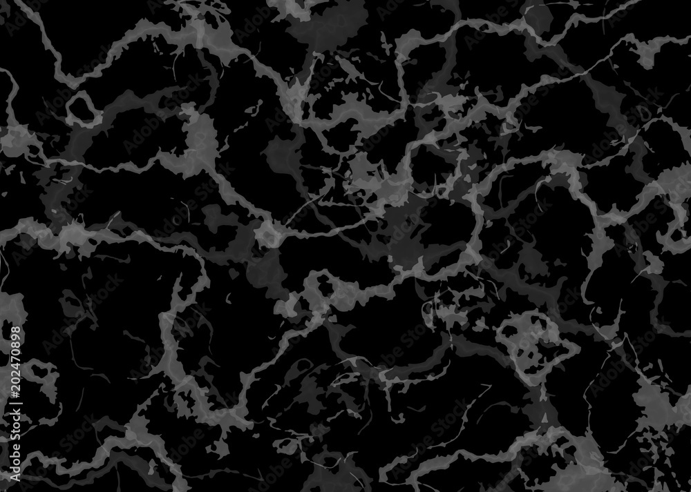 Vector black marble stone background.