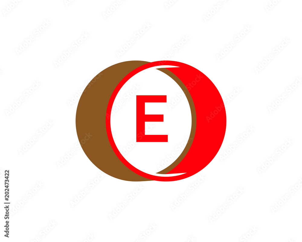 e letter circle logo e letter circle logo