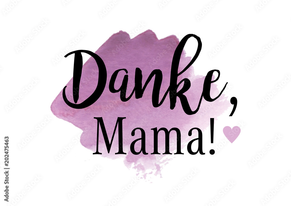Obraz premium Danke, Mama! Muttertagskarte