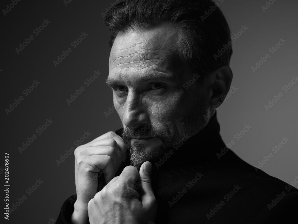 A series of academic studio male portraits. A series of academic studio male portraits.
