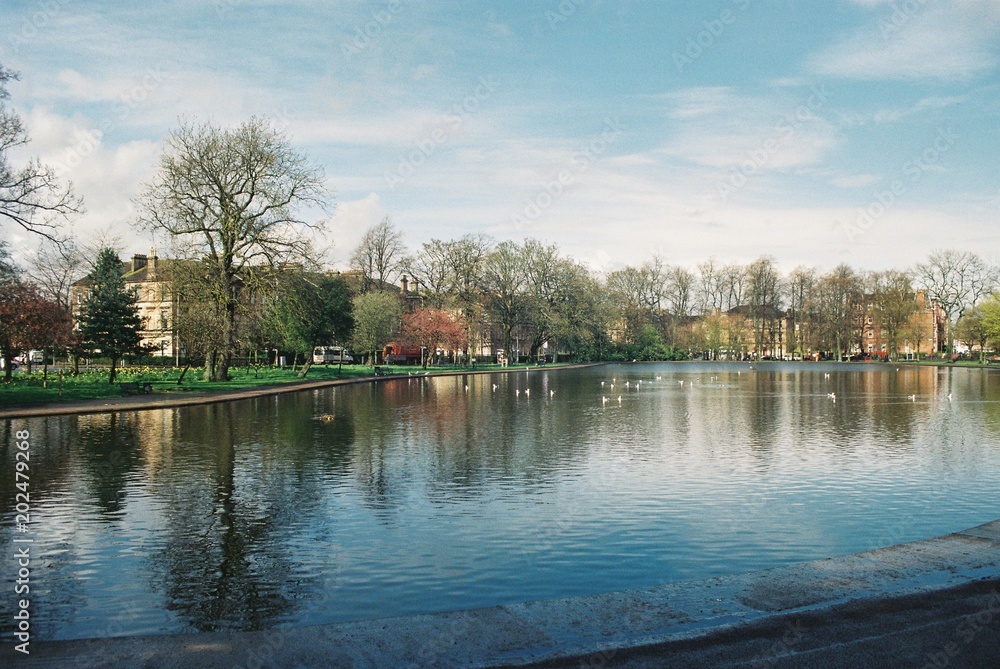 Boating pond, Queen's Park, Glasgow.