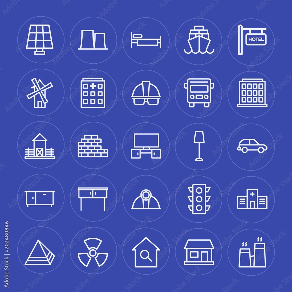 Modern Simple Set of transports, industry, buildings, furniture Vector outline Icons. Contains such Icons as bedroom, energy, tanker, stop and more on blue background. Fully Editable. Pixel Perfect. Modern Simple Set of transports, industry, buildings, furniture Vector outline Icons. Contains such Icons as bedroom, energy, tanker, stop and more on blue background. Fully Editable. Pixel Perfect.