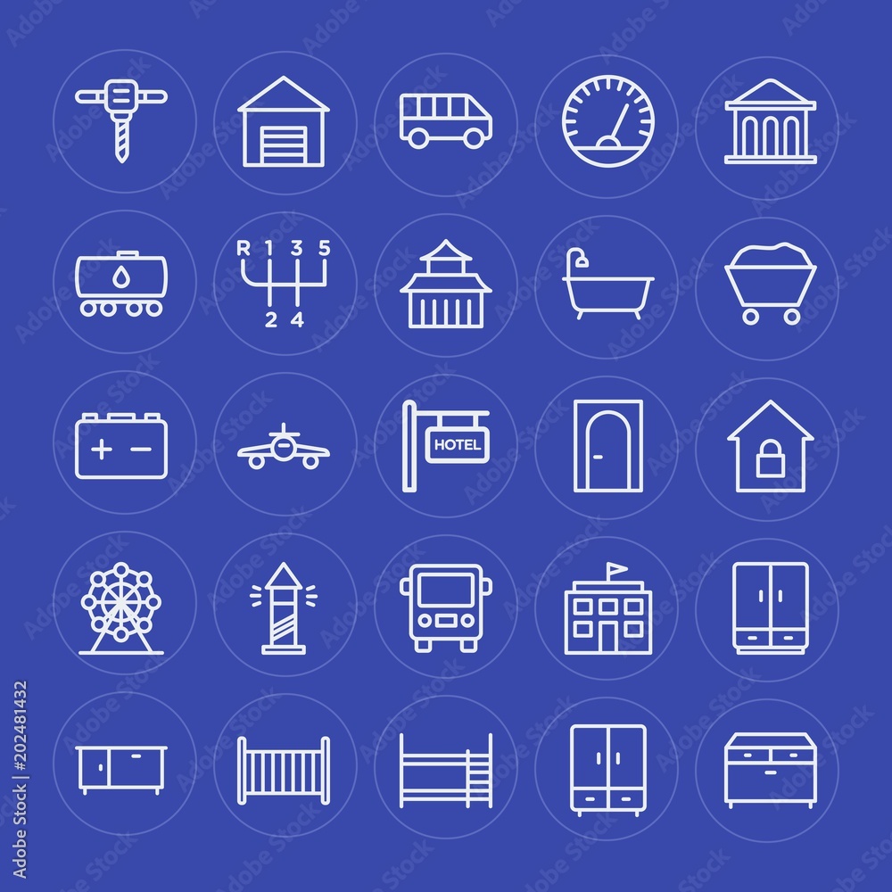 Modern Simple Set of transports, industry, buildings, furniture Vector outline Icons. Contains such Icons as measure, furniture, bedroom and more on blue background. Fully Editable. Pixel Perfect. Modern Simple Set of transports, industry, buildings, furniture Vector outline Icons. Contains such Icons as measure, furniture, bedroom and more on blue background. Fully Editable. Pixel Perfect.