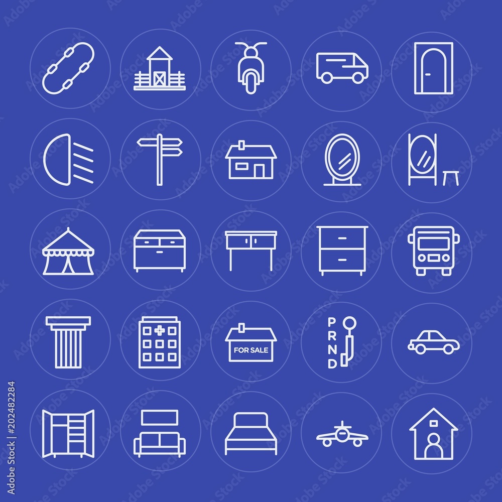 Modern Simple Set of transports, industry, buildings, furniture Vector outline Icons. Contains such Icons as plane, modern, building, car and more on blue background. Fully Editable. Pixel Perfect. Modern Simple Set of transports, industry, buildings, furniture Vector outline Icons. Contains such Icons as plane, modern, building, car and more on blue background. Fully Editable. Pixel Perfect.