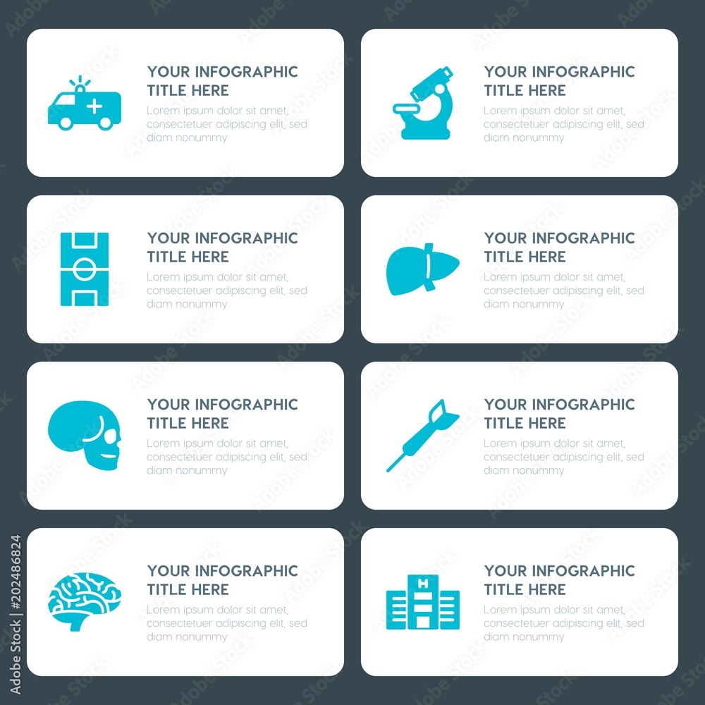 Φωτογραφία Flat health, science, sports, kids and toys infographic timeline template for pr