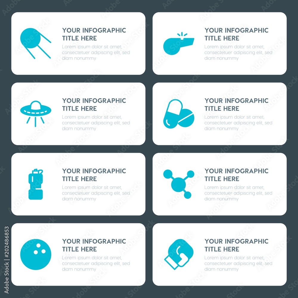 Φωτογραφία Flat health, science, sports, kids and toys infographic timeline template for pr