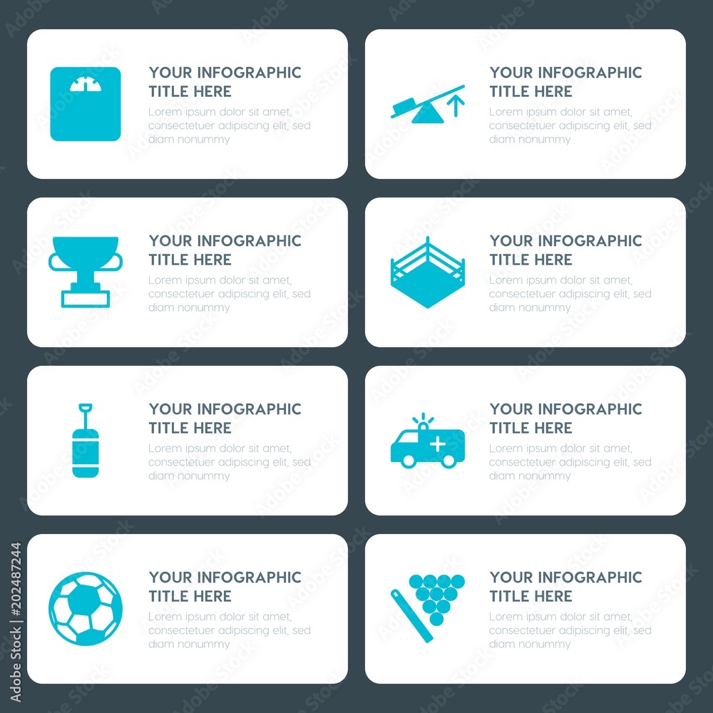 Φωτογραφία Flat health, science, sports, kids and toys infographic timeline template for pr