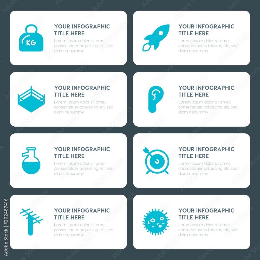 Φωτογραφία Flat health, science, sports, kids and toys infographic timeline template for pr