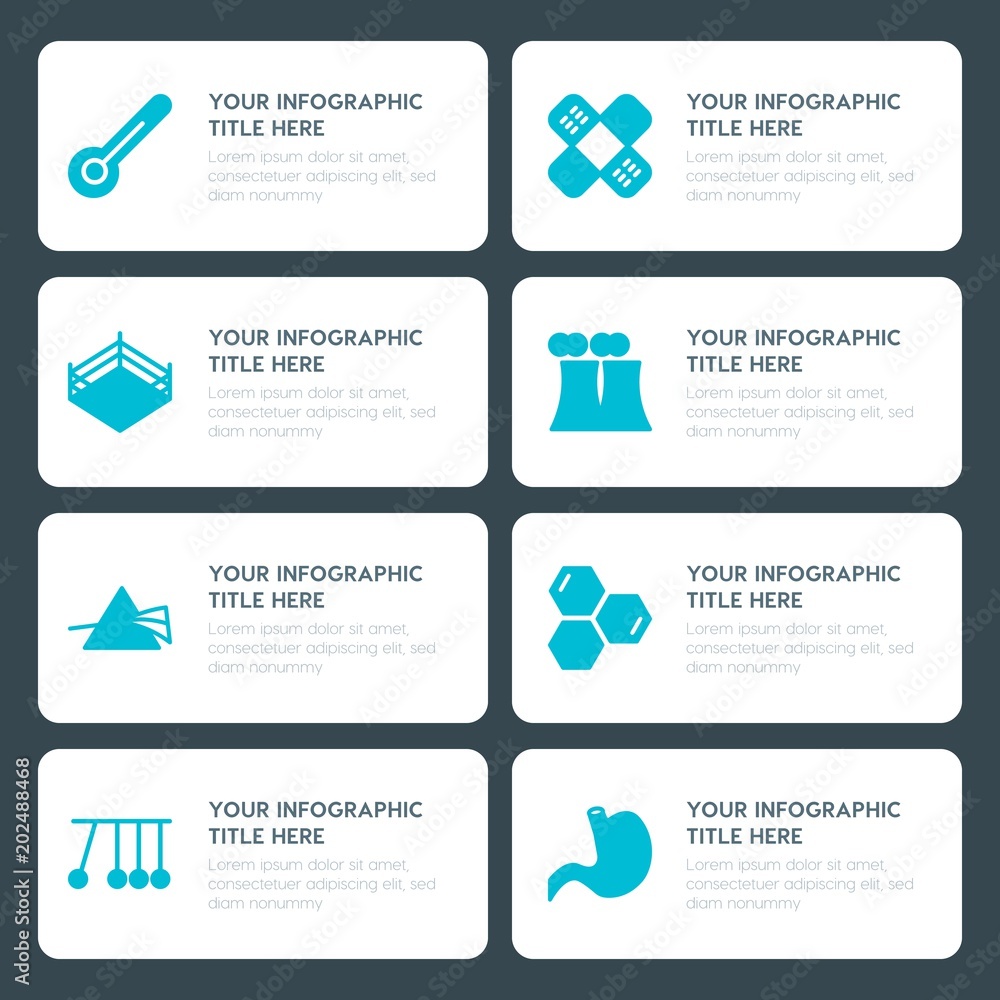 Φωτογραφία Flat health, science, sports, kids and toys infographic timeline template for pr