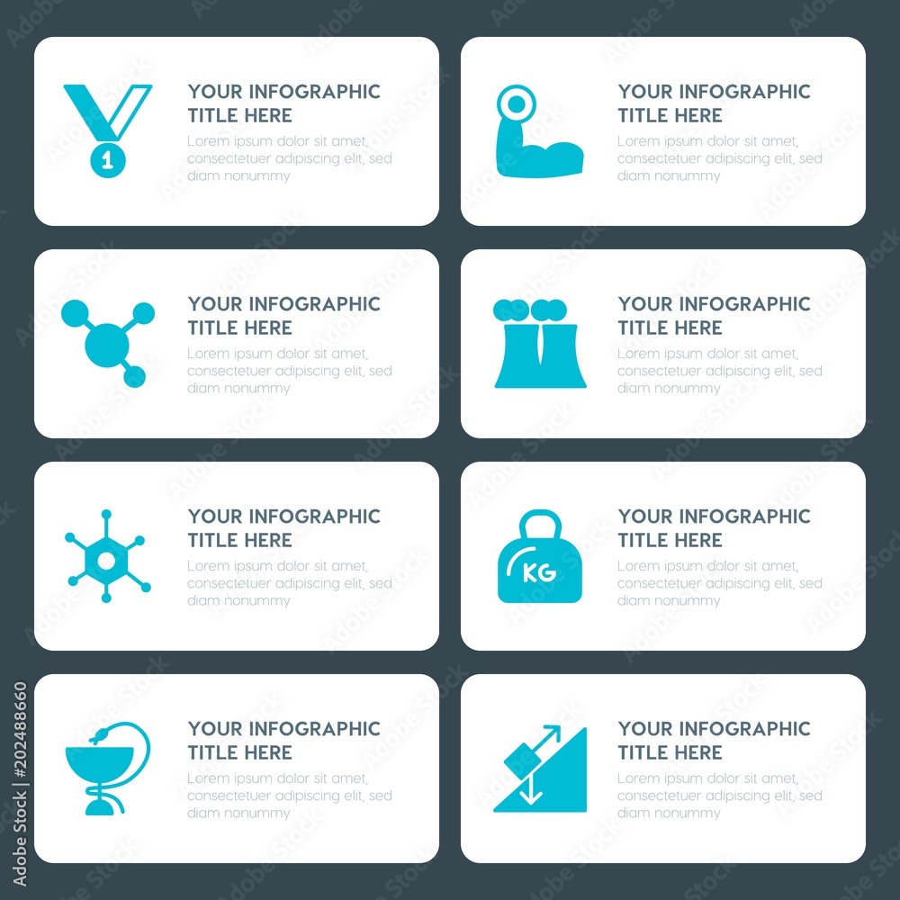 Φωτογραφία Flat health, science, sports, kids and toys infographic timeline template for pr