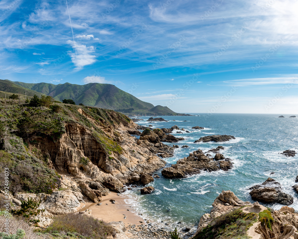 Obraz premium Pacific Coast Highway-Pano